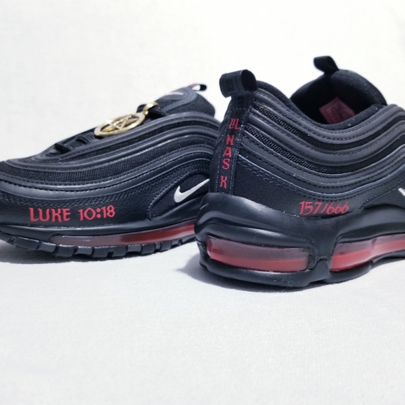 MSCHF x Lil Nas X - Satan Shoes - Size 8.5 - Brand New - Picture 9 of 14